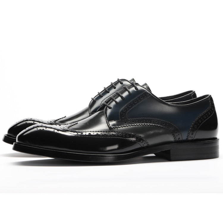 Men's Pointed Toe Leather Business Men's Formal Shoes