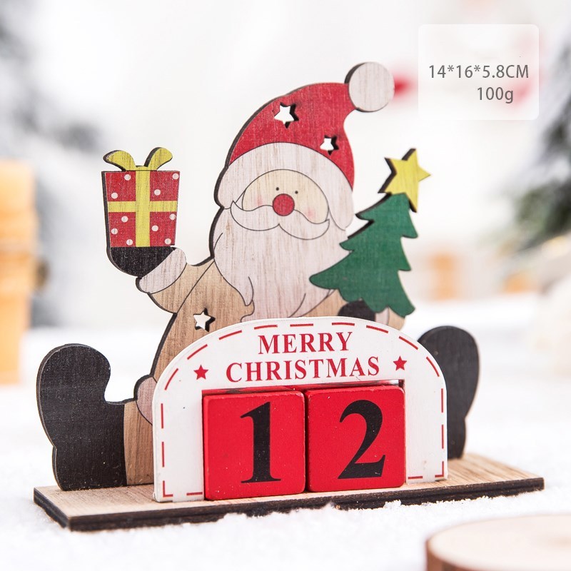 Christmas gift calendar scene decoration toys