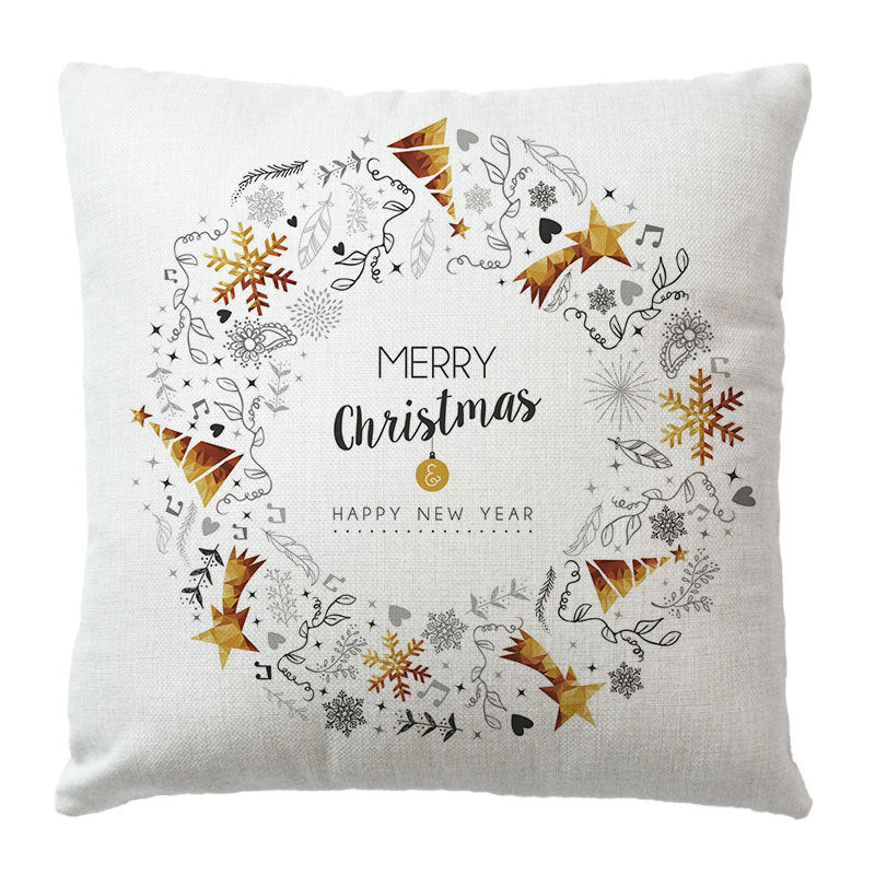 Christmas peach skin pillowcase