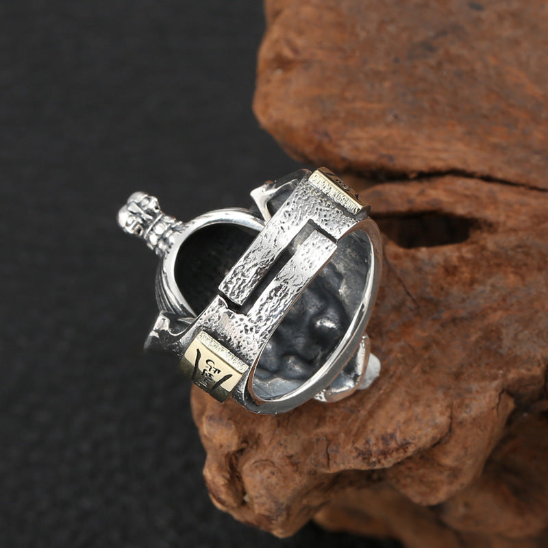 S925 Sterling Silver Men's Ring Personality