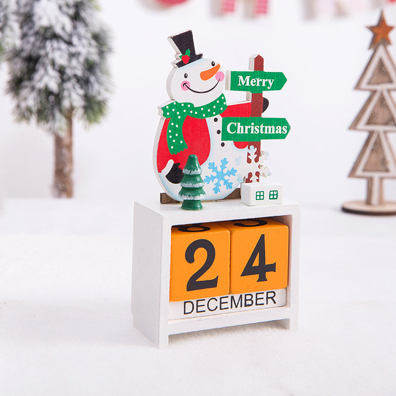 Christmas gift calendar scene decoration toys