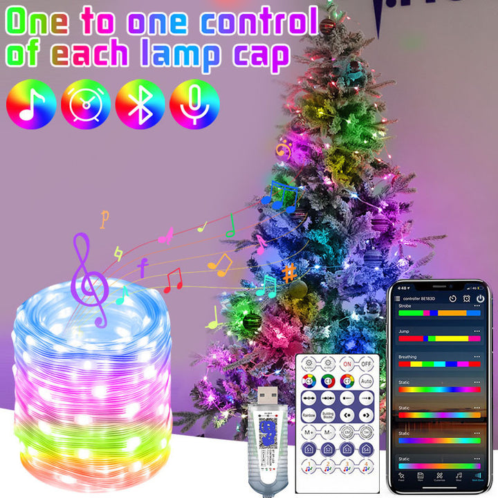 RGB Christmas Tree Decorative Light String