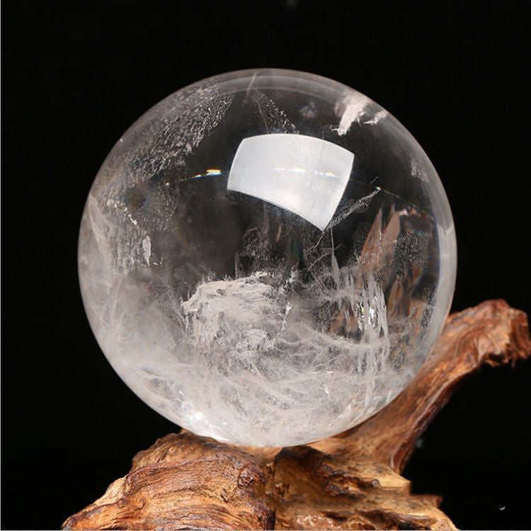 Natural White Crystal Ball Home Ornament Decoration