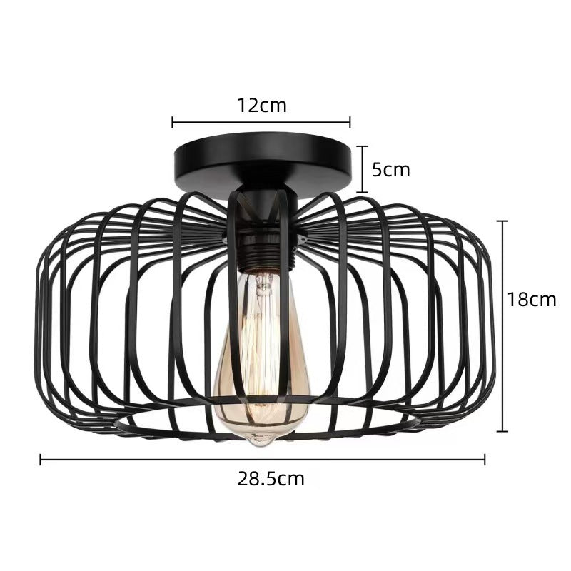 Indoor Ceiling Living Room Hall Main Lamp Round Lantern Bedroom Light