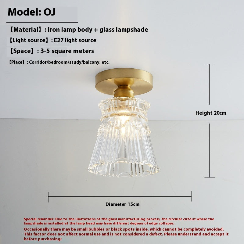 Glass Lampshade Aisle Corridor Balcony Entrance Foyer Lamps