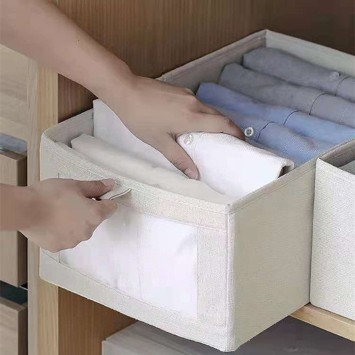 Cotton And Linen Fabric Storage Box