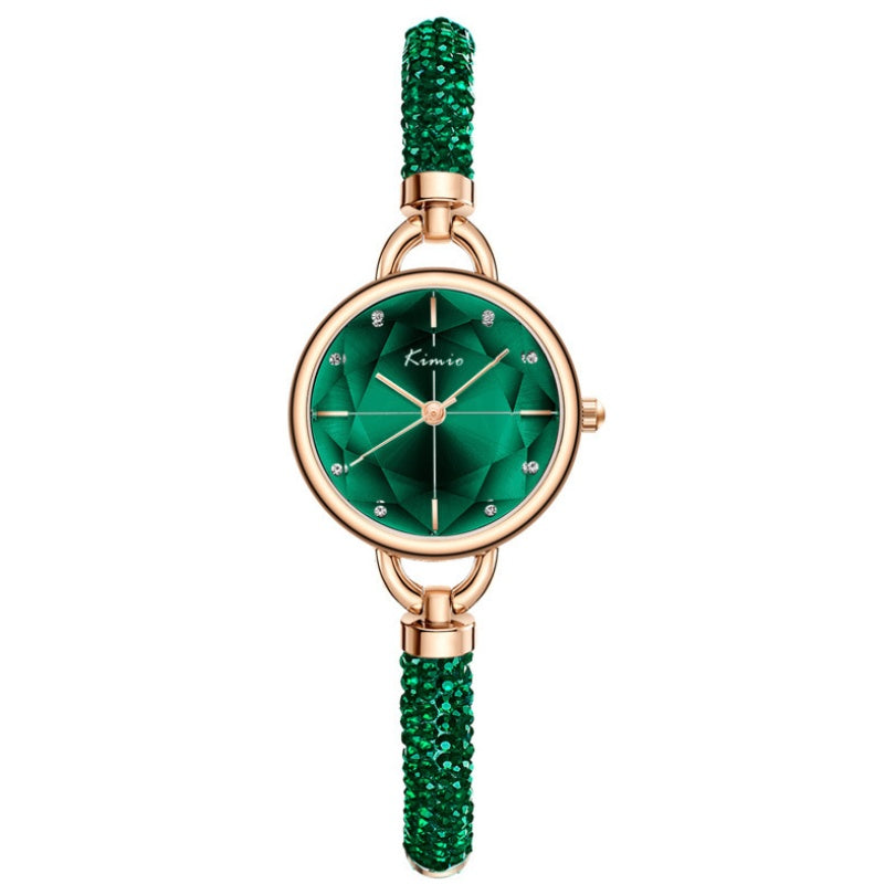 Small dial quartz female watch