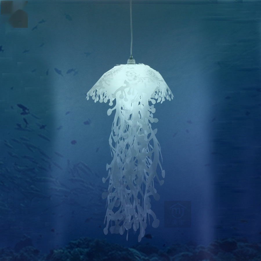 Optical Fiber Jellyfish Lamp TV Aerial Photography Creative Dining Room Bedroom Living Room New Chandelier