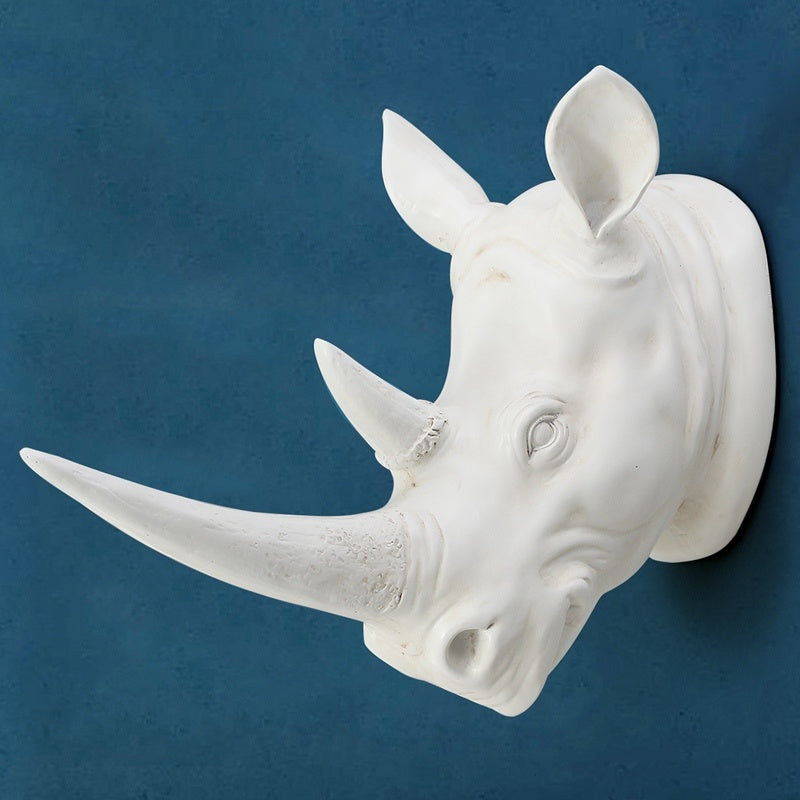 Rhino Head Creative Home Style Decoration