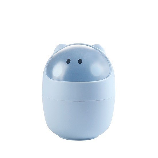 Creative Cartoon Desktop Mini Trash Can Home Decoration Desktop Storage Flip Detachable Small Trash Can Dust Car Garbage Case