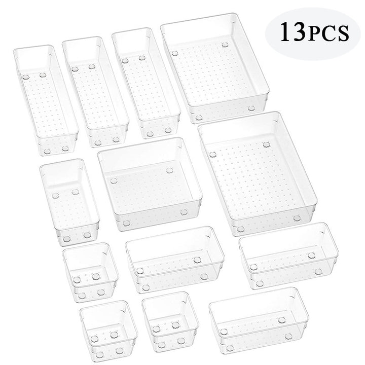 Household Plastic Transparent Drawer Storage Box