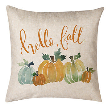 Thanksgiving Pumpkin Pillow Linen Sofa Pillow Cushion