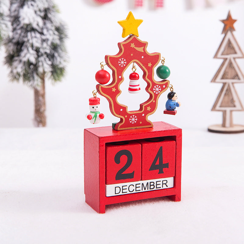 Christmas gift calendar scene decoration toys