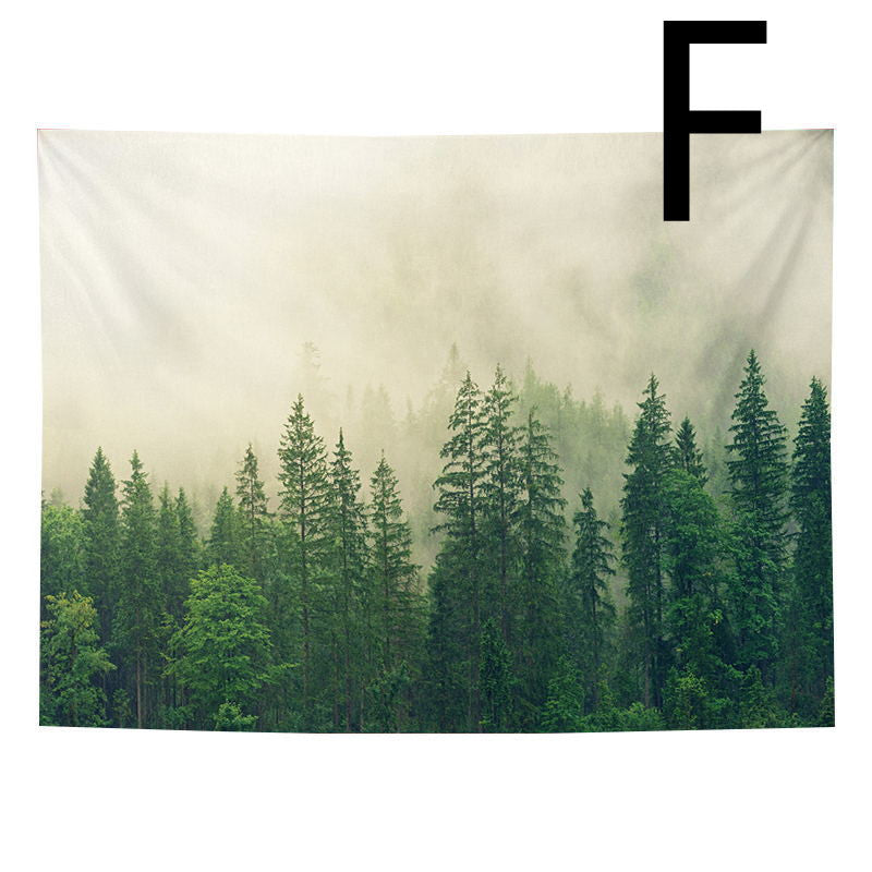 Beautiful Printed Natural Forest Large Wall Tapestry Bohemian Wall Art