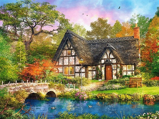 Home Decoration Landscape Diamond Painting Cross