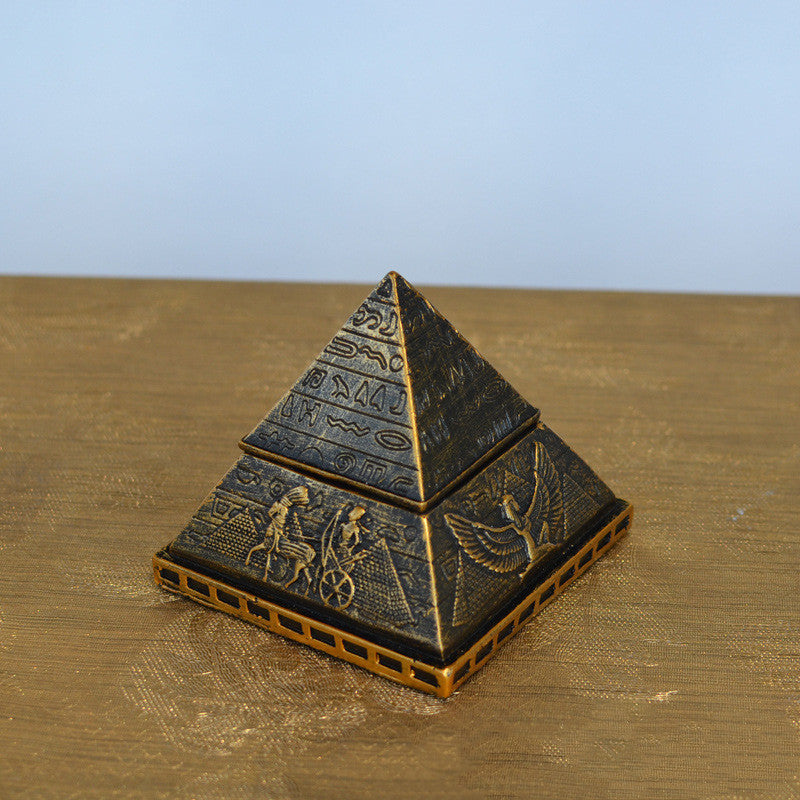 Personality Ancient Egypt Khufu Pyramid Model Creative Small Ornaments Home Decoration Crafts Jewelry Box Gift