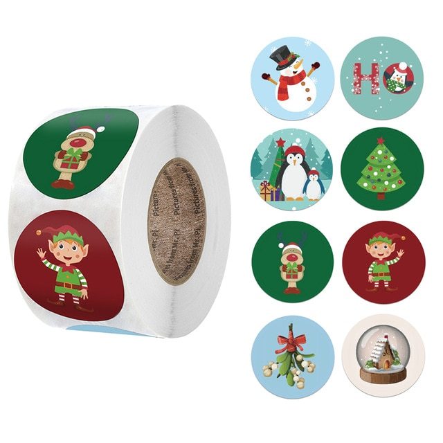 Christmas Day Decoration Gift Series Sticker Label