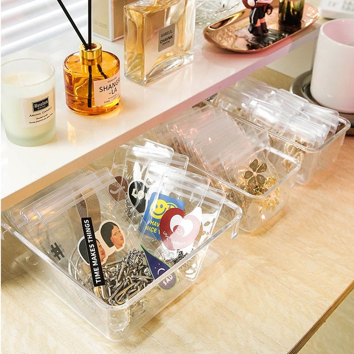 Household Plastic Transparent Drawer Storage Box