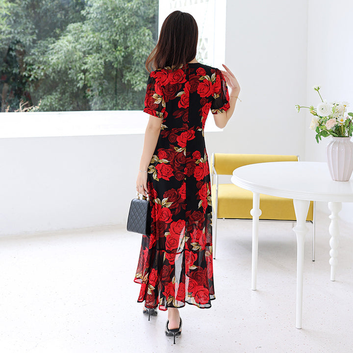 Floral Light Luxury Slim Dress