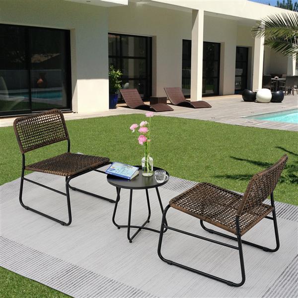 Patio Furniture Set Of 3 Pieces