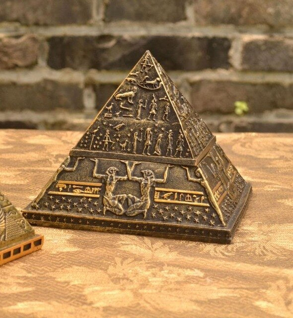 Personality Ancient Egypt Khufu Pyramid Model Creative Small Ornaments Home Decoration Crafts Jewelry Box Gift