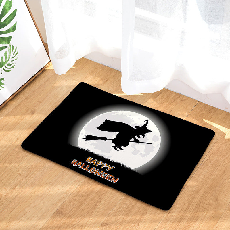 Digital printing flannel floor mat door mat bathroom absorbent non-slip cushion seat cushion carpet
