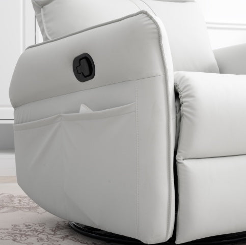 Modern Small Swing Swivel Recliner Bedroom Chair