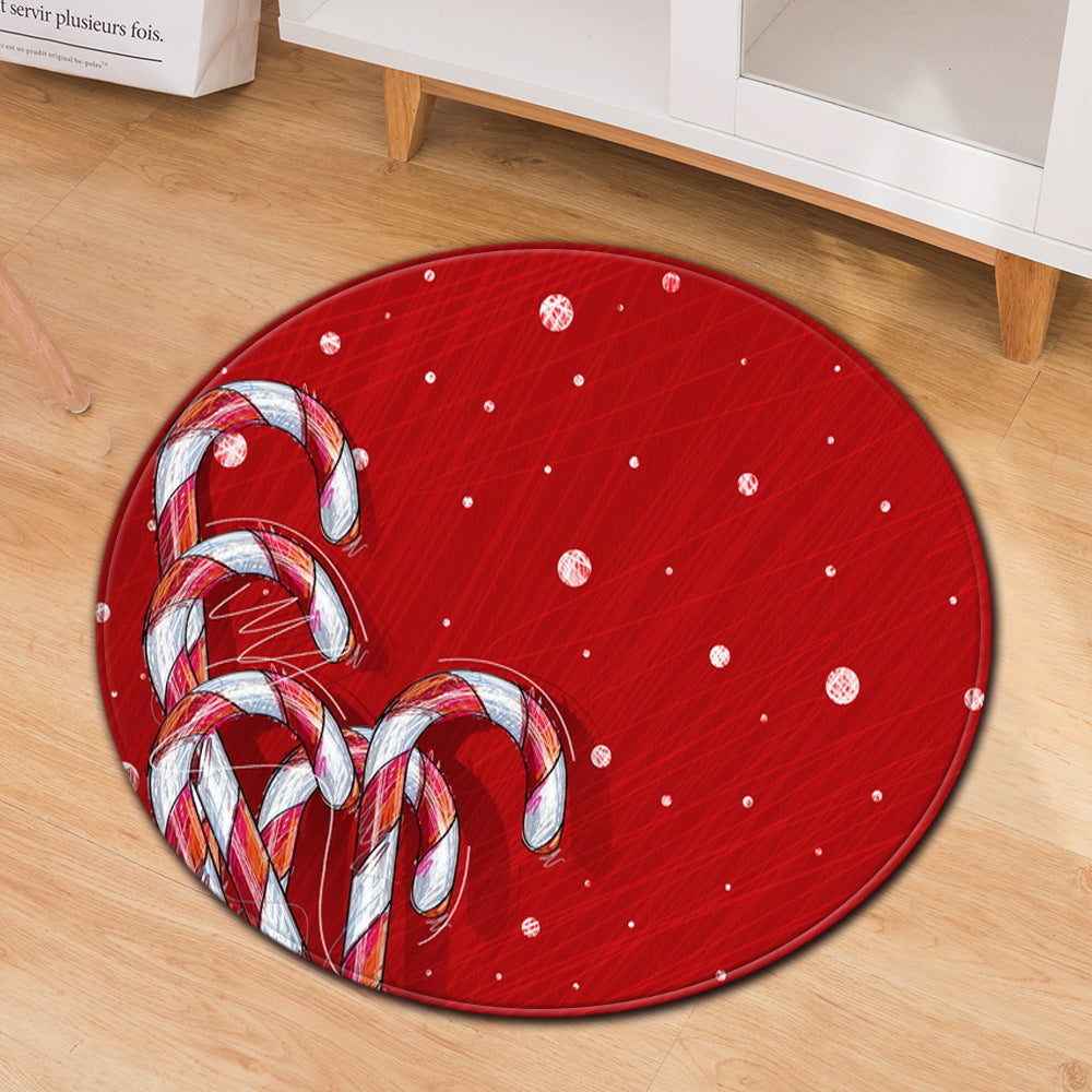 Home Non-slip Round Christmas Festive Doormat