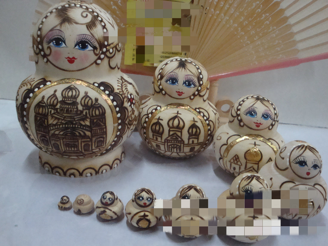 Supply Wholesale Seven Layer Ten Layer Doll Set Exquisite Russian Doll Set Crafts Home Decoration