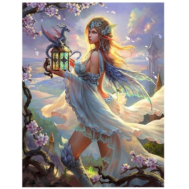 Diamond painting, "Fairies and Beasts" diamond painting,