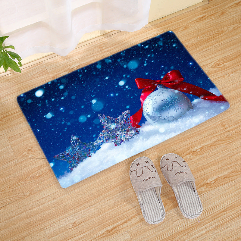 Flannel Christmas entry mat