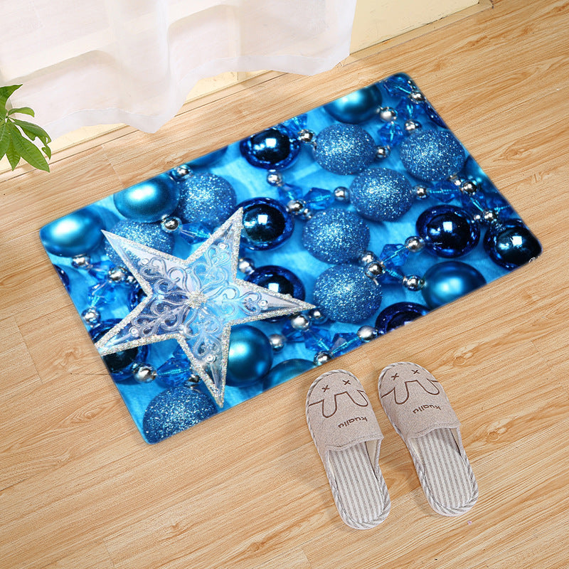 Flannel Christmas entry mat