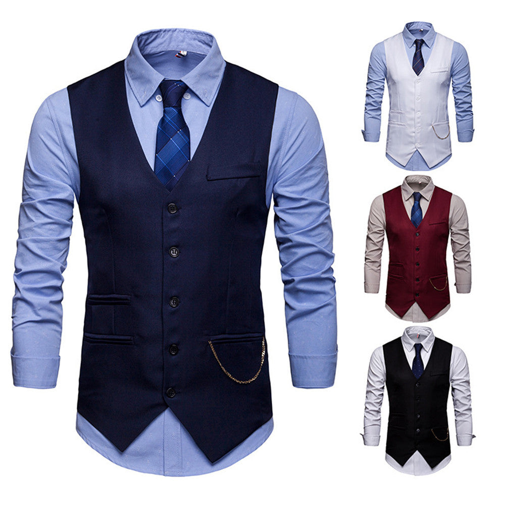 Men's Jewelry With Nightclub Suit Vest Coat