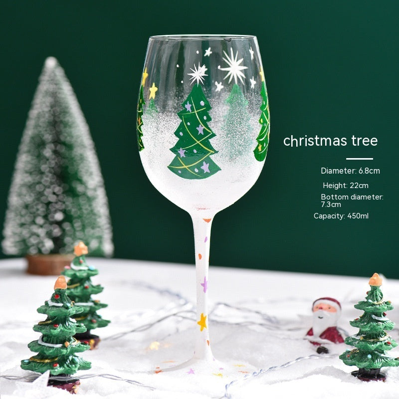 Christmas Decorative Glass Goblet