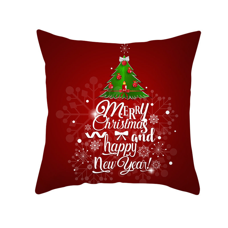 Christmas peach skin pillowcase