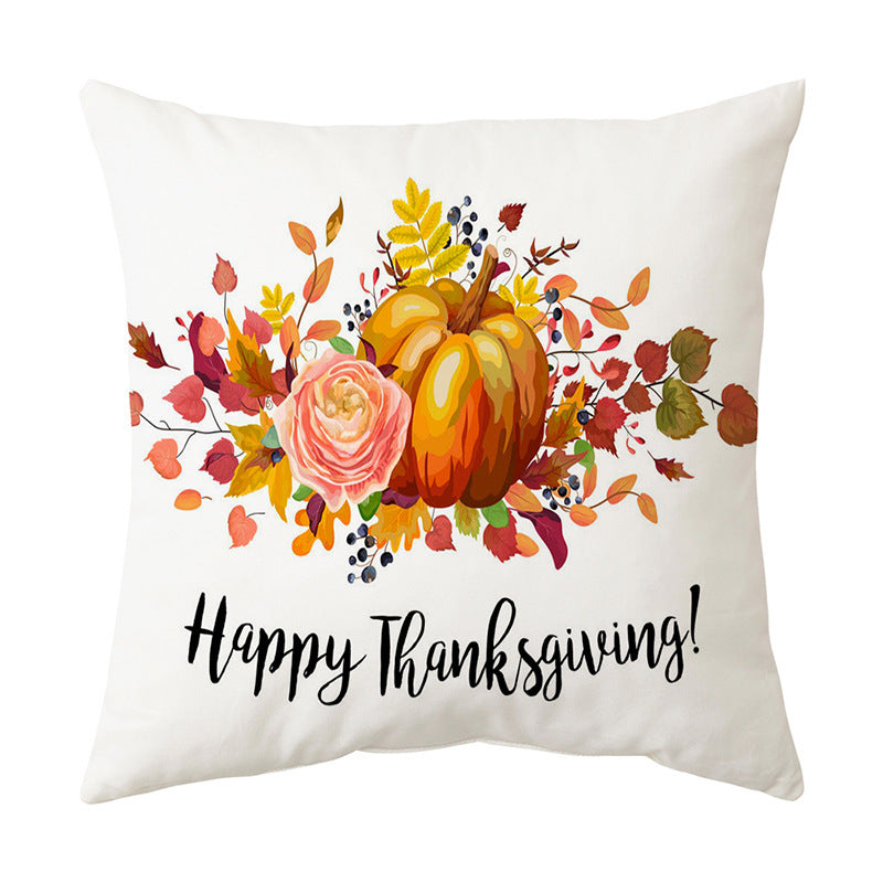 Thanksgiving  English Alphabet Sofa Cushion Pillowcase