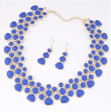 MANILAI Fashion Women Collar Choker Necklaces New Enamel Drop glaze Chunky Alloy Bib Statement Necklaces Maxi Jewelry CE3026