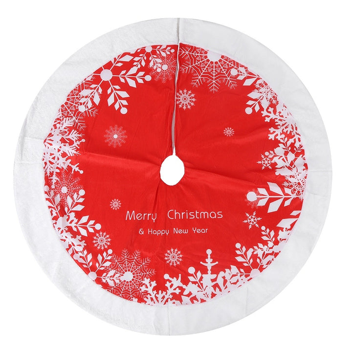 122cm Red Christmas Tree Skirt Carpet Xmas Tree Decorative Mat Home Merry Christmas Decoration