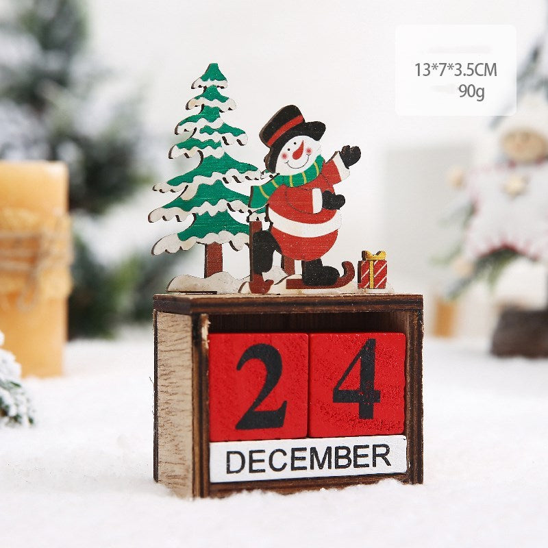 Christmas gift calendar scene decoration toys