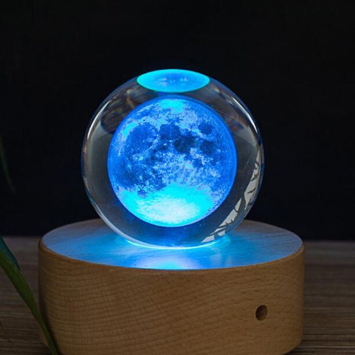 Moon Crystal Ball 3D Laser Home Decoration Accessories