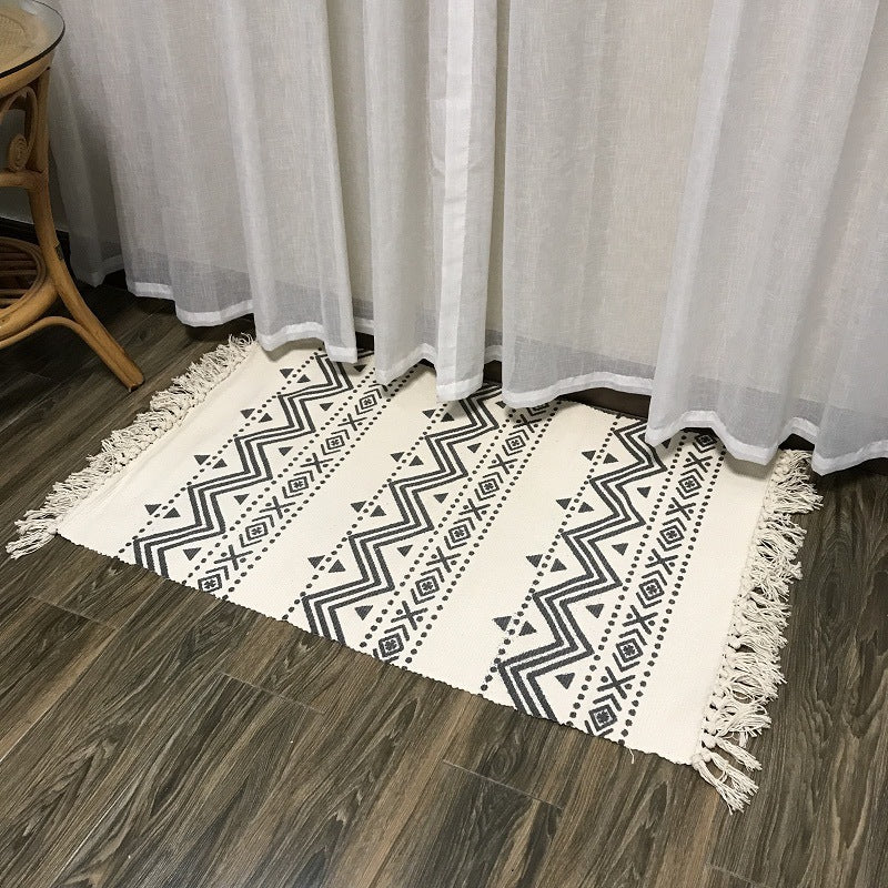 Household cotton and linen carpet