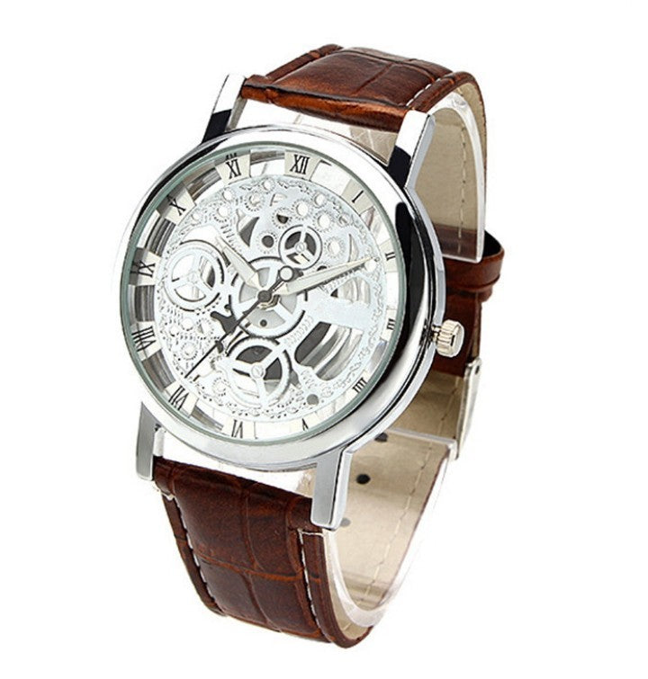 Double-sided Hollow Out Non Mechanical Table Belt Waterproof Lovers Watch