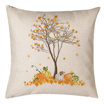 Thanksgiving Pumpkin Pillow Linen Sofa Pillow Cushion