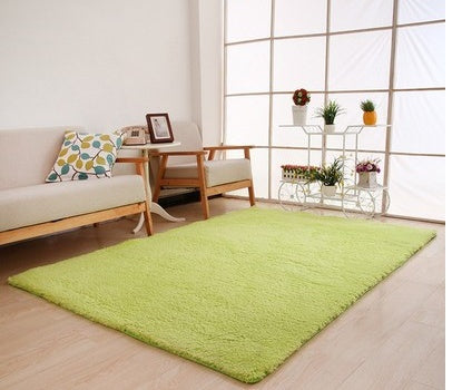 Living Room Rug Area Solid Carpet Fluffy Soft Home Decor White Plush Carpet Bedroom Carpet Kitchen Floor Mats White Rug Tapete