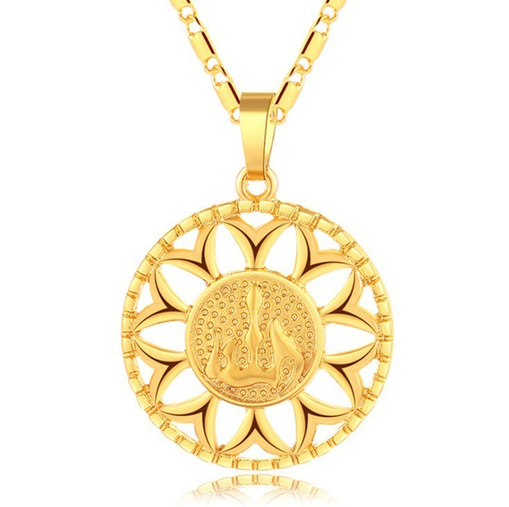 Fashion Sunflower Necklace Jewelry For Men And Women