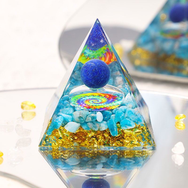 Pyramid Crystal Gravel Epoxy Resin Home Decoration