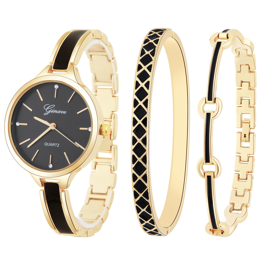 Quartz watch bracelet women's three-piece suit