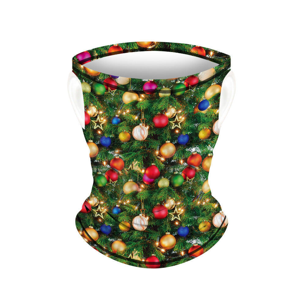 Christmas digital printing scarf