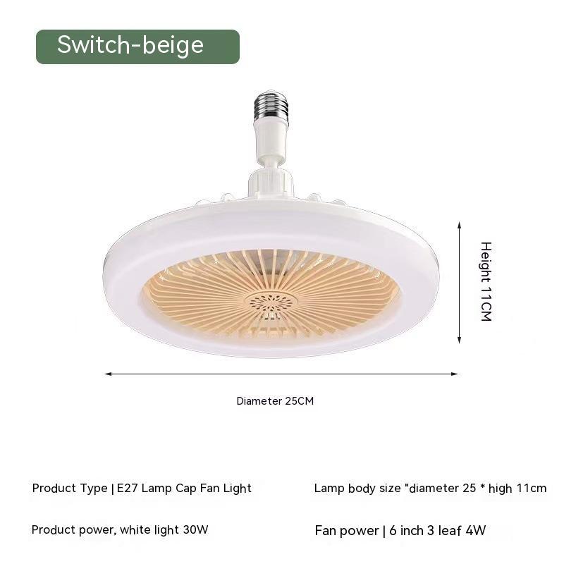 Remote Control E27 Screw Adjustable Light Bedroom Aromatherapy Small Fan Lamp