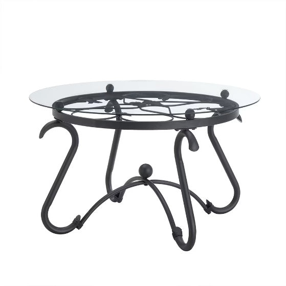 2-piece Coffee Table Set With Tempered Glass Surface